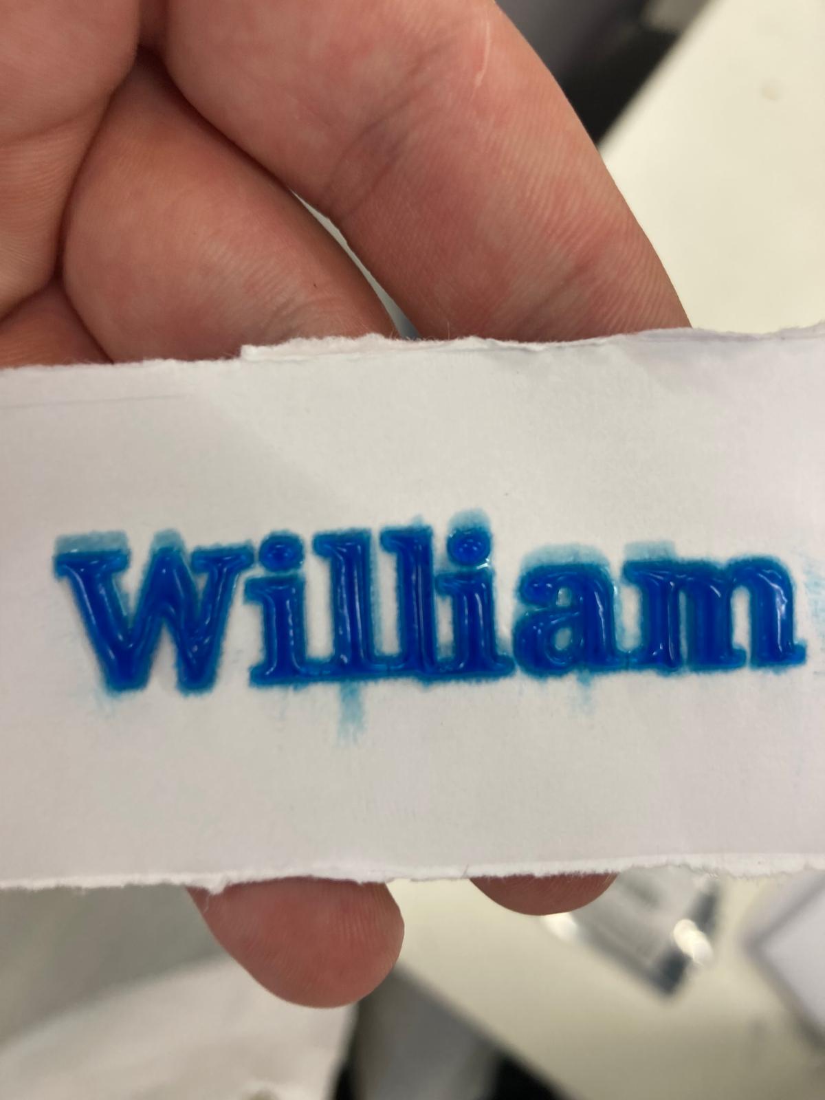 Results printed by the jetting 3D printer